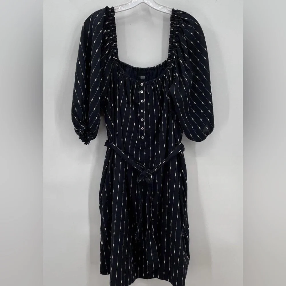 MOTHER The Run Wild Dot Line Cotton Dress - Picture 3 of 7